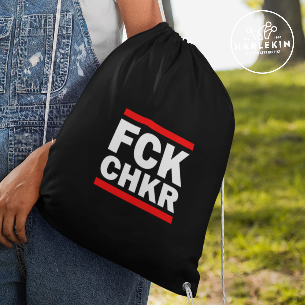 SPASSKULTUR TURNBEUTEL • FCK CHKR FAKTENCHECKER-HARLEKINSHOP
