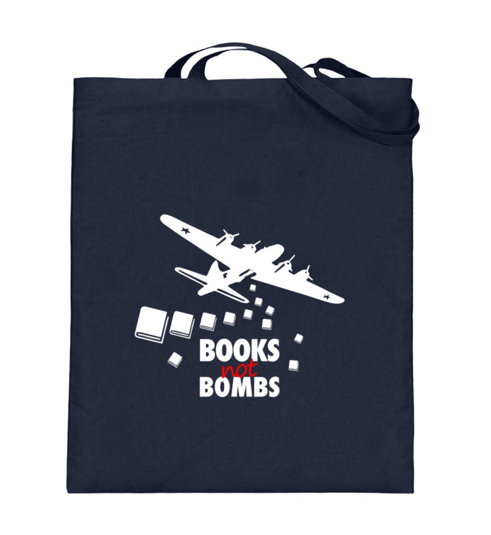 STOFFTASCHE • BOOKS NOT BOMBS-HARLEKINSHOP