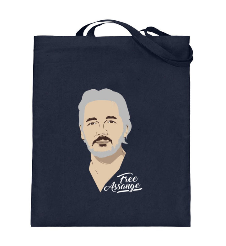 STOFFTASCHE • FREE ASSANGE! / COLOR-HARLEKINSHOP