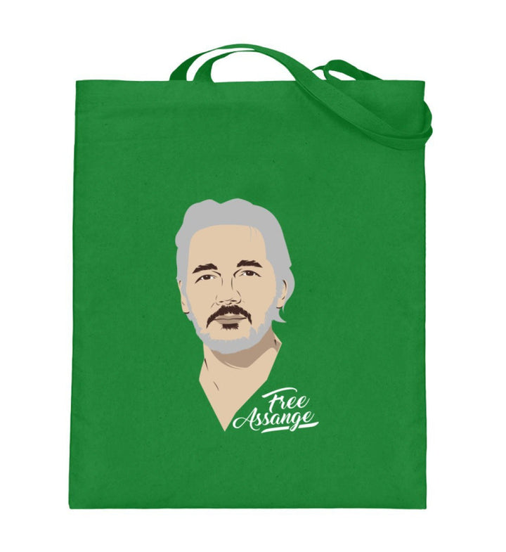 STOFFTASCHE • FREE ASSANGE! / COLOR-HARLEKINSHOP