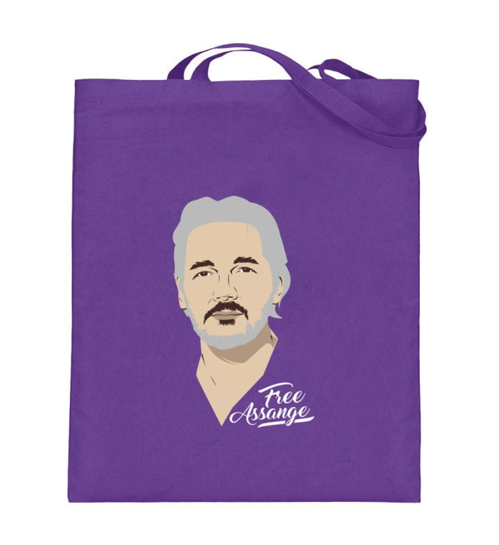 STOFFTASCHE • FREE ASSANGE! / COLOR-HARLEKINSHOP