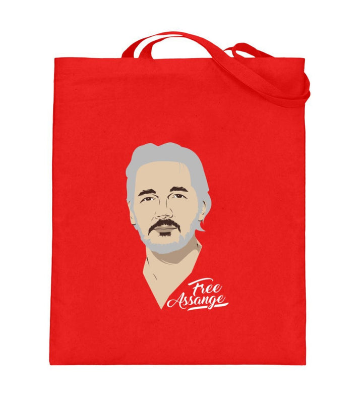 STOFFTASCHE • FREE ASSANGE! / COLOR-HARLEKINSHOP