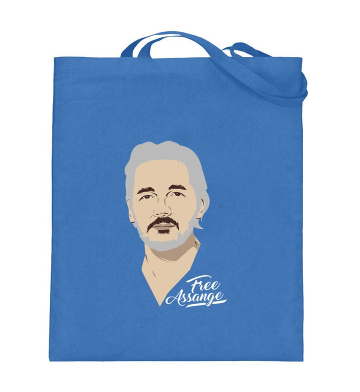 STOFFTASCHE • FREE ASSANGE! / COLOR-HARLEKINSHOP