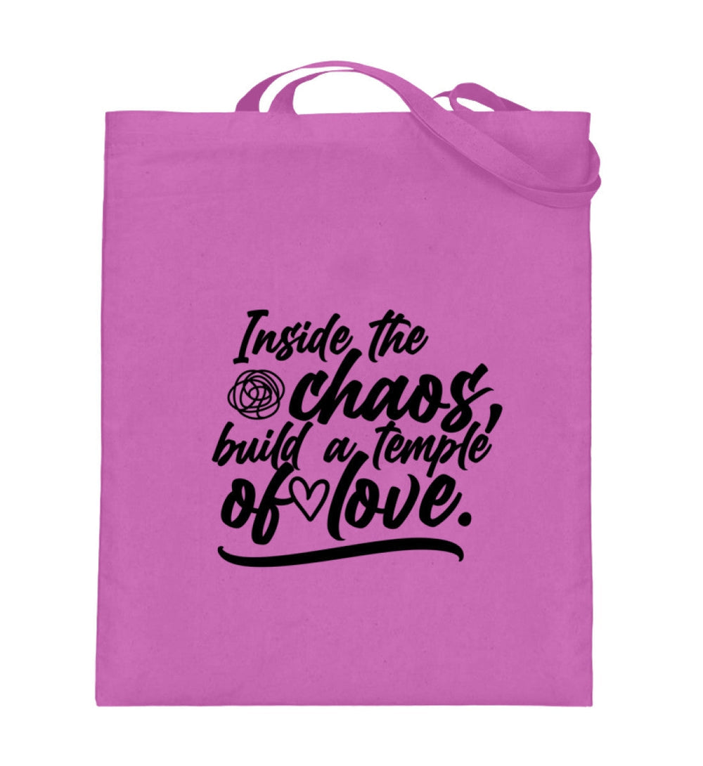 STOFFTASCHE • INSIDE THE CHAOS BUILD A TEMPLE OF LOVE - HELL-HARLEKINSHOP