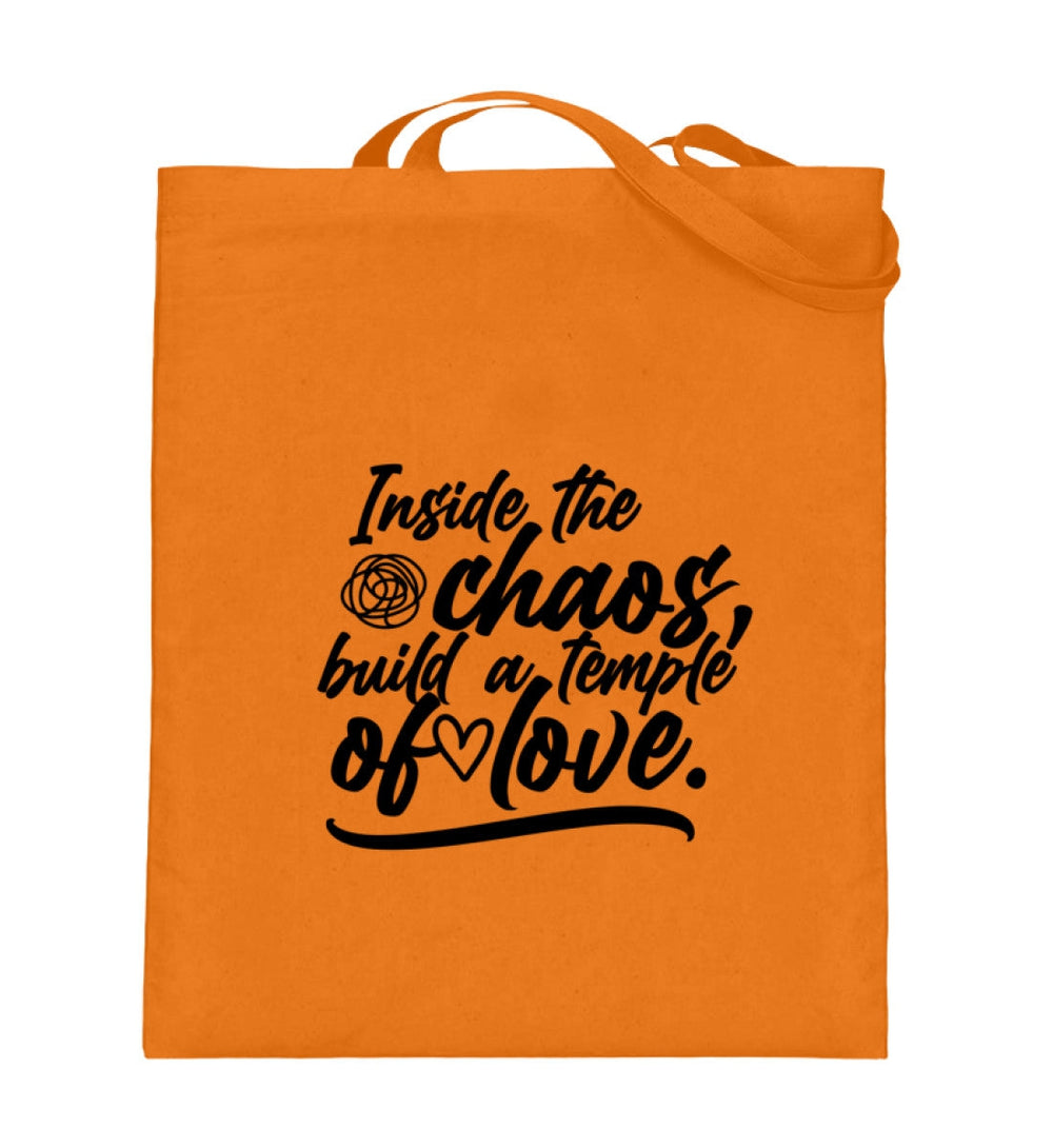 STOFFTASCHE • INSIDE THE CHAOS BUILD A TEMPLE OF LOVE - HELL-HARLEKINSHOP