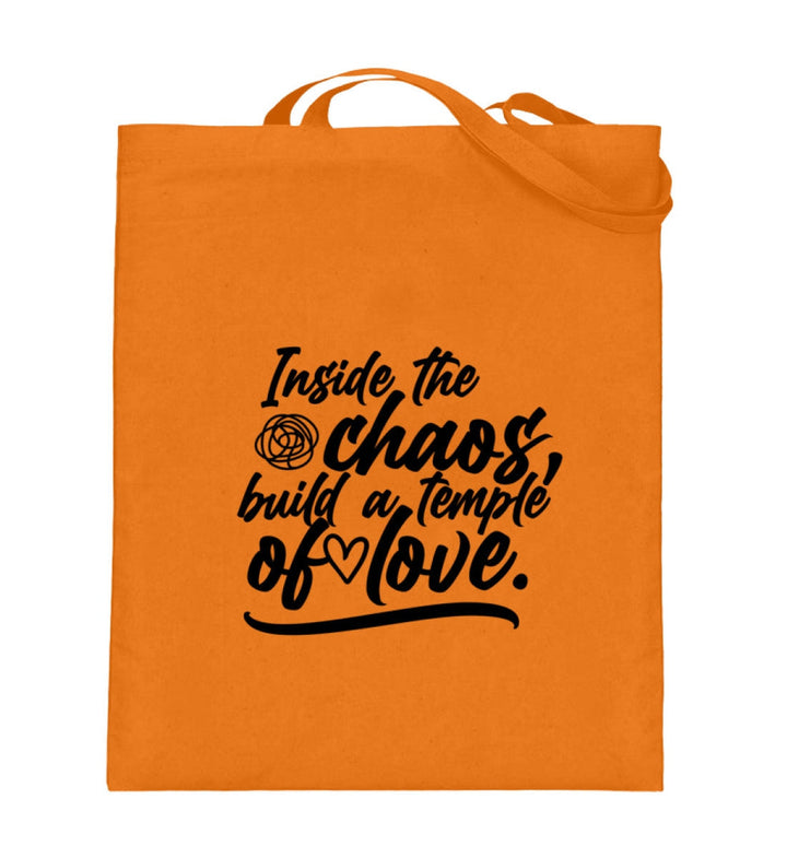STOFFTASCHE • INSIDE THE CHAOS BUILD A TEMPLE OF LOVE - HELL-HARLEKINSHOP