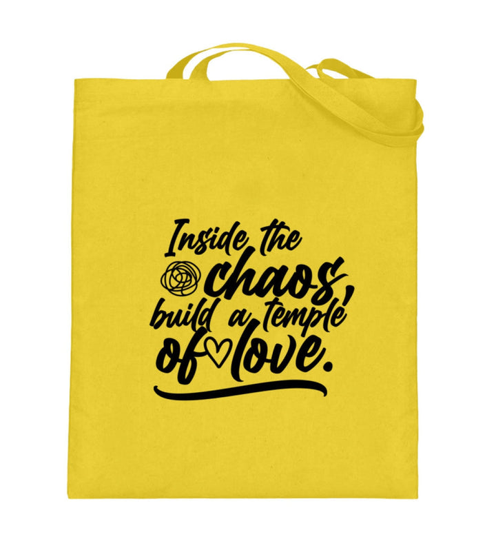 STOFFTASCHE • INSIDE THE CHAOS BUILD A TEMPLE OF LOVE - HELL-HARLEKINSHOP