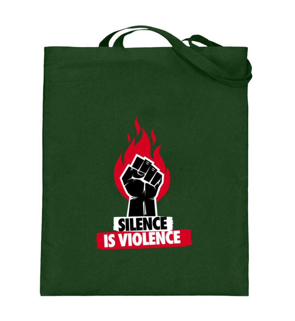 STOFFTASCHE • SILENCE IS VIOLENCE-HARLEKINSHOP