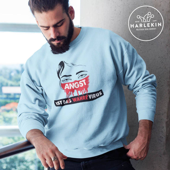 SWEATER BUBEN • ANGST IST DAS WAHRE VIRUS-HARLEKINSHOP