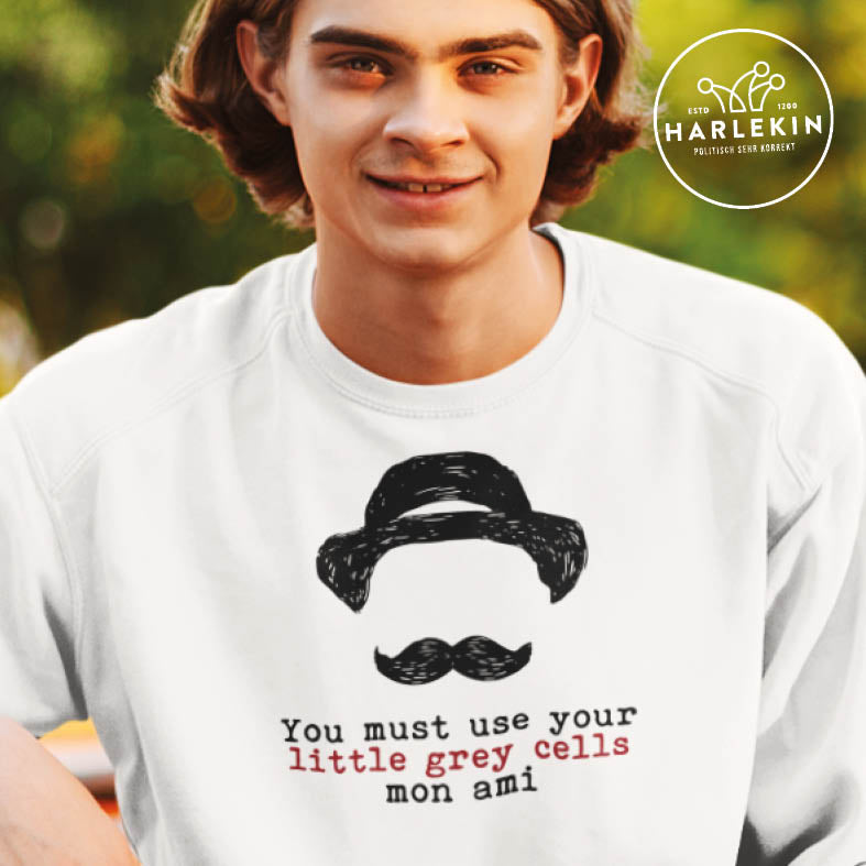 SWEATER BUBEN • HERCULE-POIROT: USE YOUR GREY CELLS-HARLEKINSHOP