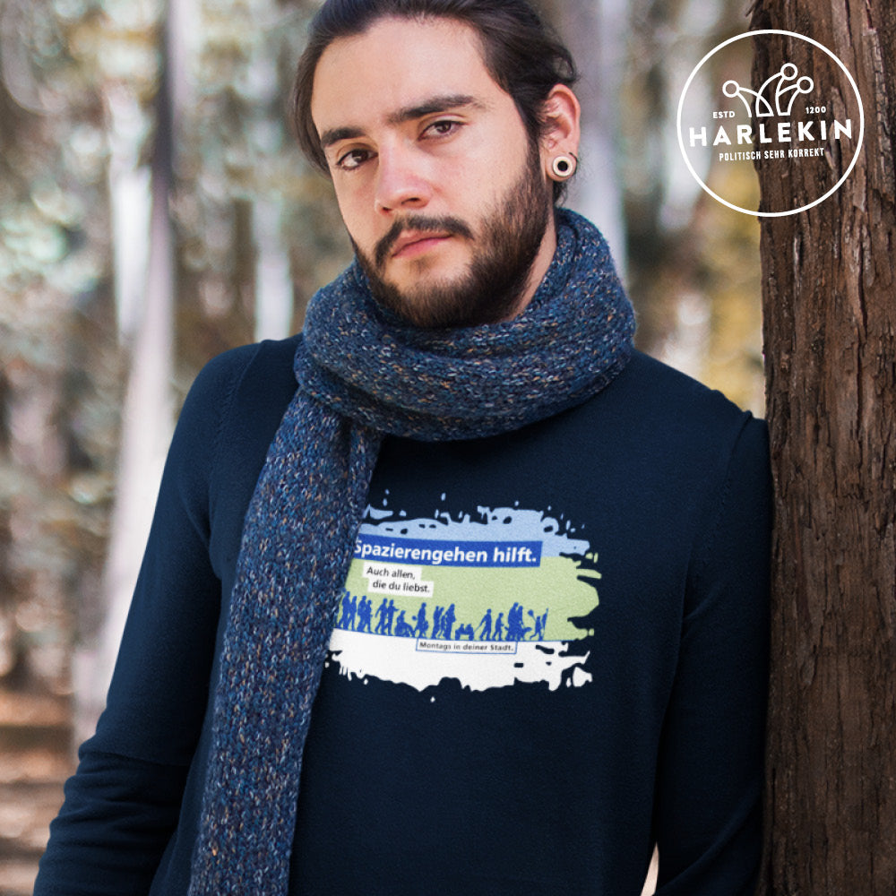 SWEATER BUBEN • SPAZIERENGEHEN HILFT-HARLEKINSHOP