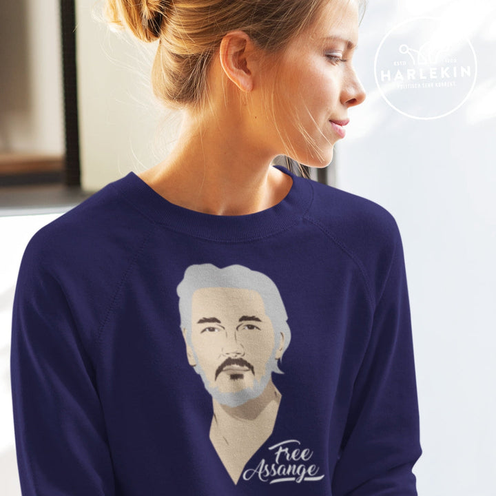 SWEATER MÄDELS • FREE ASSANGE! / COLOR-HARLEKINSHOP