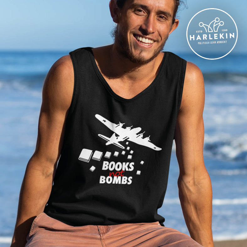 TANK TOP BUBEN • BOOKS NOT BOMBS-HARLEKINSHOP