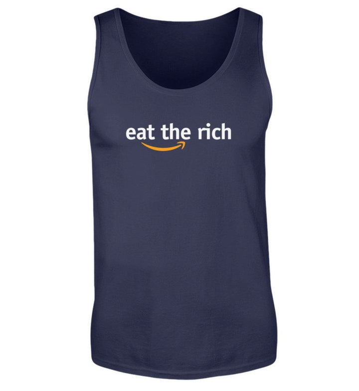 TANK TOP BUBEN • EAT THE RICH - DUNKEL-HARLEKINSHOP