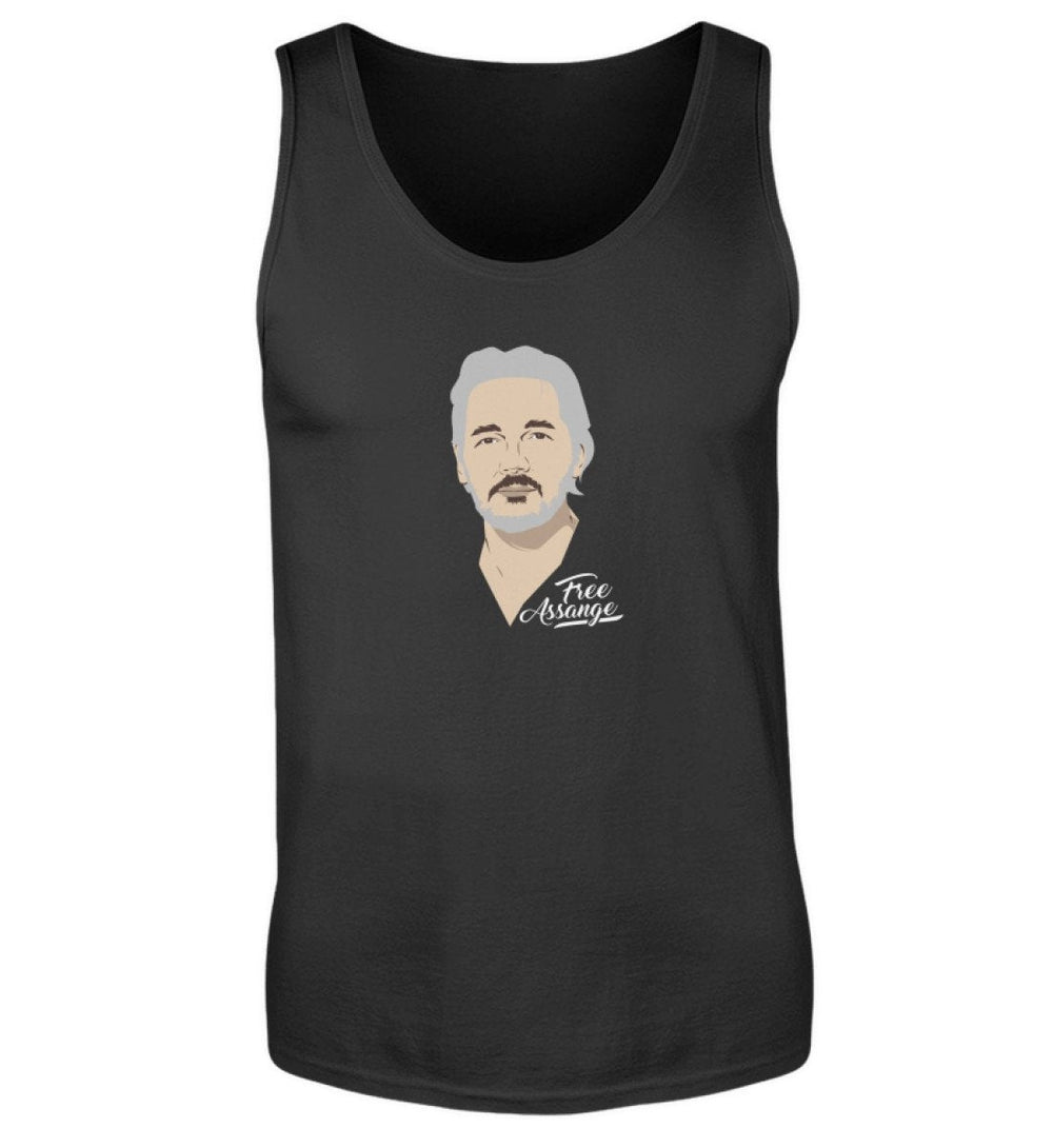TANK TOP BUBEN • FREE ASSANGE! / COLOR-HARLEKINSHOP
