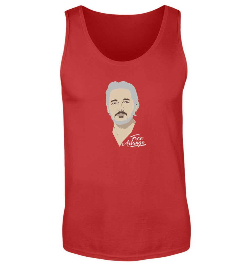 TANK TOP BUBEN • FREE ASSANGE! / COLOR-HARLEKINSHOP