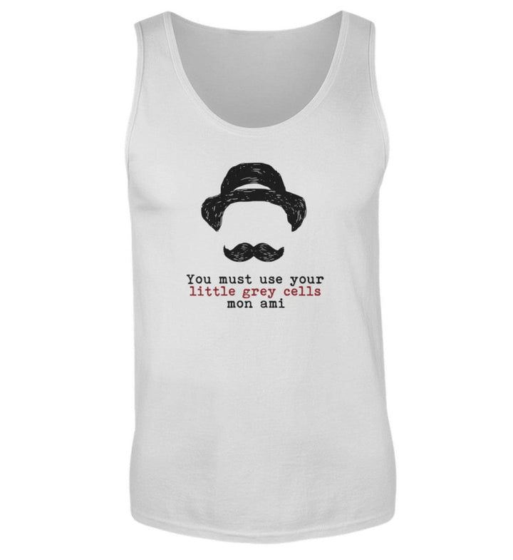 TANK TOP BUBEN • HERCULE-POIROT: USE YOUR GREY CELLS-HARLEKINSHOP