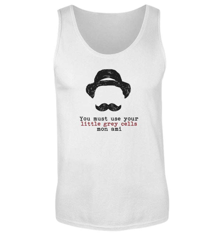 TANK TOP BUBEN • HERCULE-POIROT: USE YOUR GREY CELLS-HARLEKINSHOP