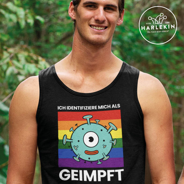 TANK TOP BUBEN • ICH IDENTIFIZIERE MICH ALS GEIMPFT-HARLEKINSHOP