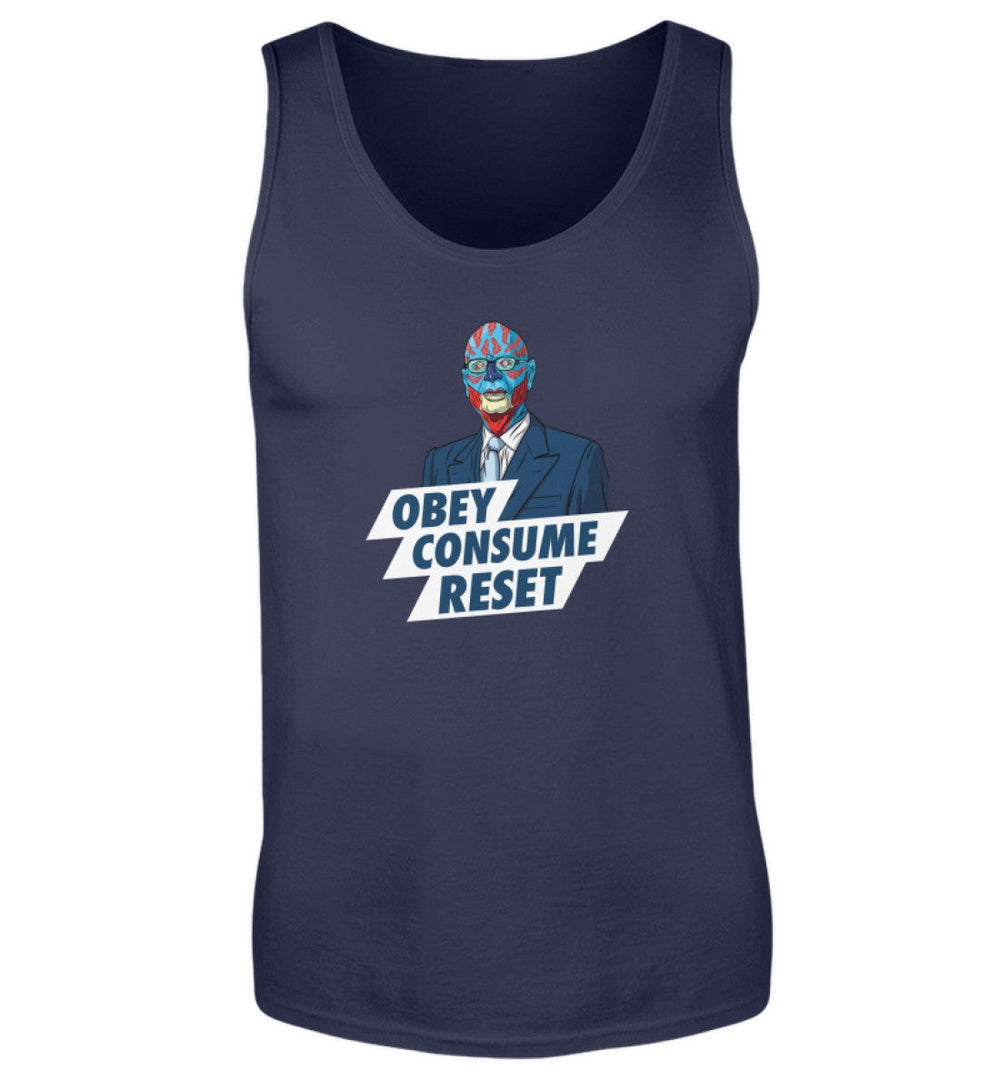 TANK TOP BUBEN • KLAUS: OBEY CONSUME RESET-HARLEKINSHOP