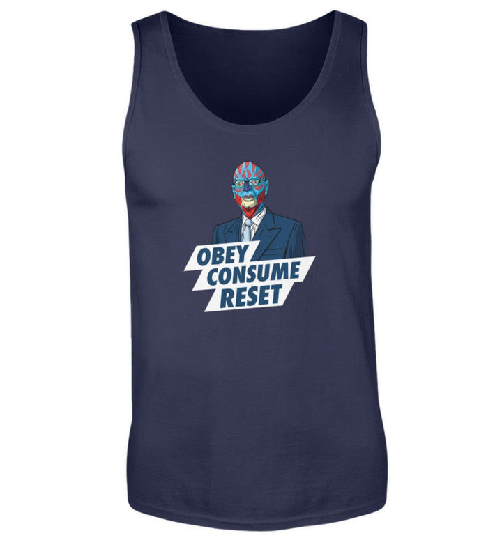 TANK TOP BUBEN • KLAUS: OBEY CONSUME RESET-HARLEKINSHOP