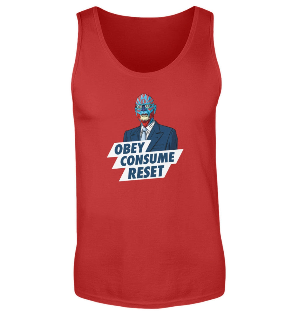 TANK TOP BUBEN • KLAUS: OBEY CONSUME RESET-HARLEKINSHOP