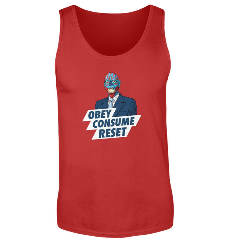 TANK TOP BUBEN • KLAUS: OBEY CONSUME RESET-HARLEKINSHOP