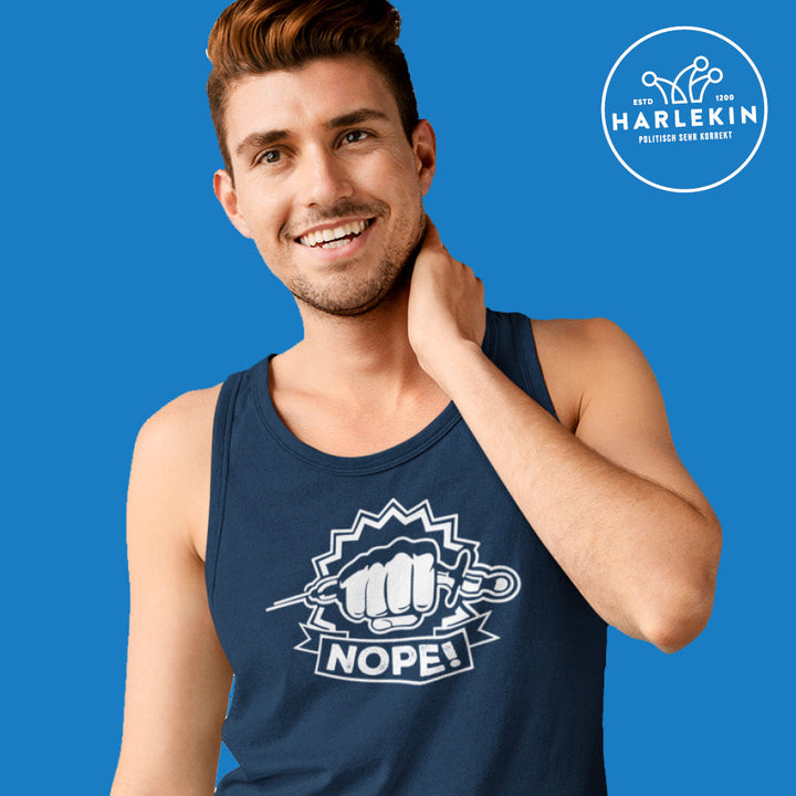 TANK TOP BUBEN • NOPE VACCINE IMPFUNG-HARLEKINSHOP