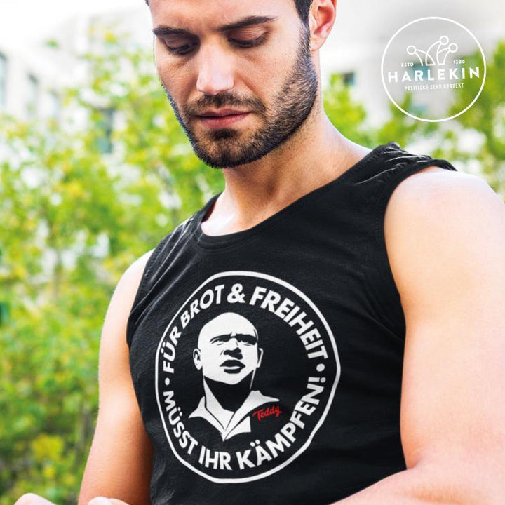 TANK TOP BUBEN • TEDDY THÄLMANN: BROT & FREIHEIT-HARLEKINSHOP