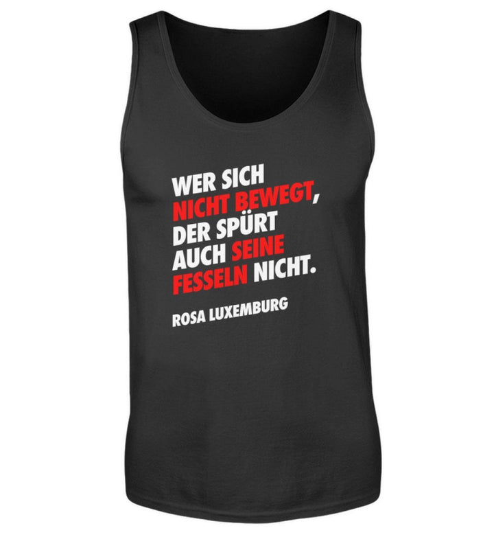 TANK TOP BUBEN • WER SICH NICHT BEWEGT ROSA-HARLEKINSHOP