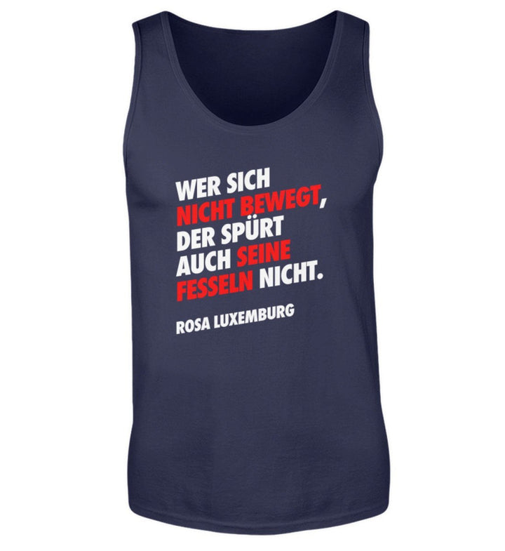 TANK TOP BUBEN • WER SICH NICHT BEWEGT ROSA-HARLEKINSHOP