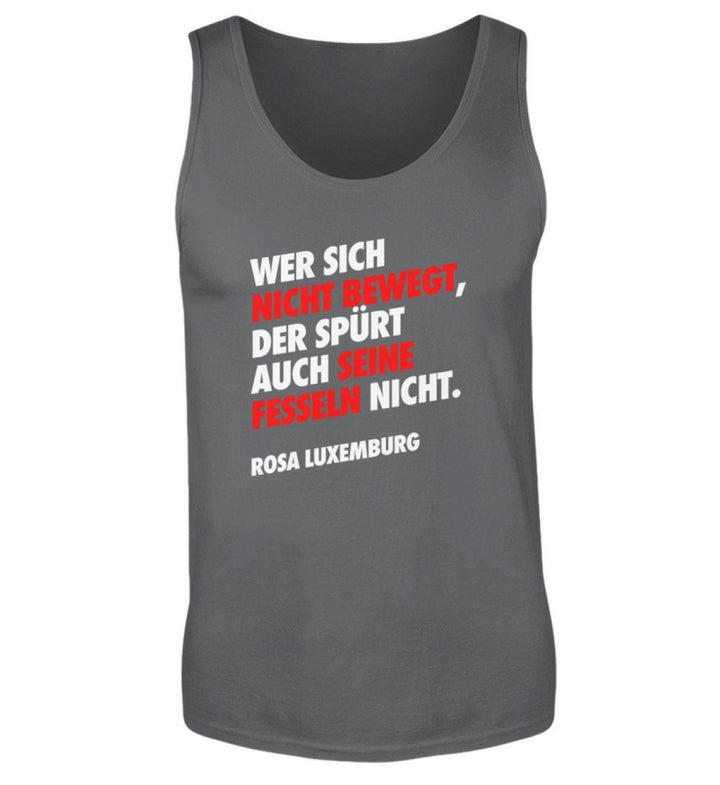 TANK TOP BUBEN • WER SICH NICHT BEWEGT ROSA-HARLEKINSHOP