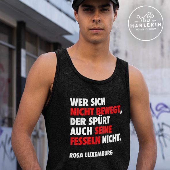 TANK TOP BUBEN • WER SICH NICHT BEWEGT ROSA-HARLEKINSHOP
