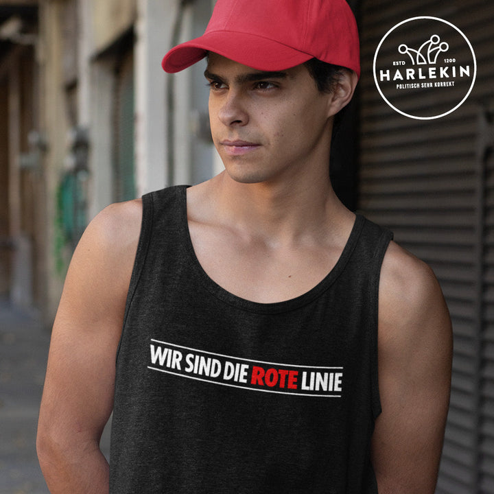 TANK TOP BUBEN • WIR SIND DIE ROTE LINIE-HARLEKINSHOP