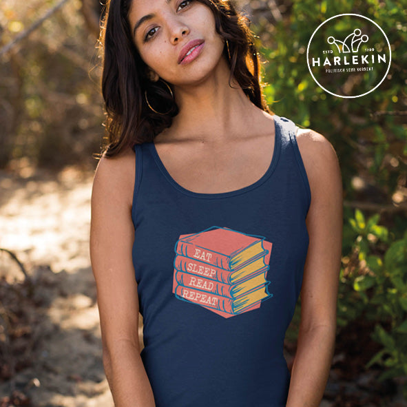 TANK TOP MÄDELS • EAT SLEEP READ REPEAT-HARLEKINSHOP