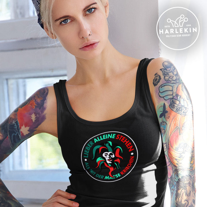 TANK TOP MÄDELS • HARLEKIN: LIEBER ALLEINE STEHEN-HARLEKINSHOP