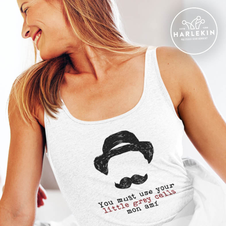 TANK TOP MÄDELS • HERCULE-POIROT: USE YOUR GREY CELLS-HARLEKINSHOP