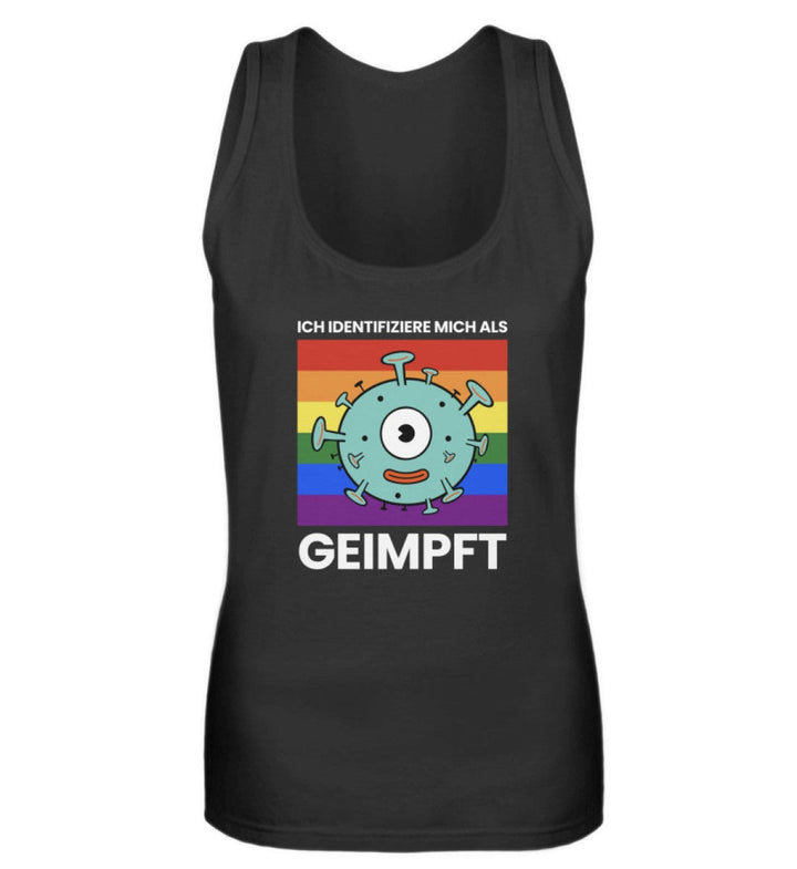 TANK TOP MÄDELS • ICH IDENTIFIZIERE MICH ALS GEIMPFT-HARLEKINSHOP