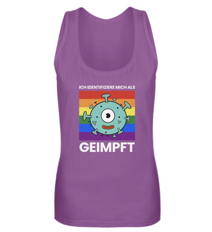 TANK TOP MÄDELS • ICH IDENTIFIZIERE MICH ALS GEIMPFT-HARLEKINSHOP