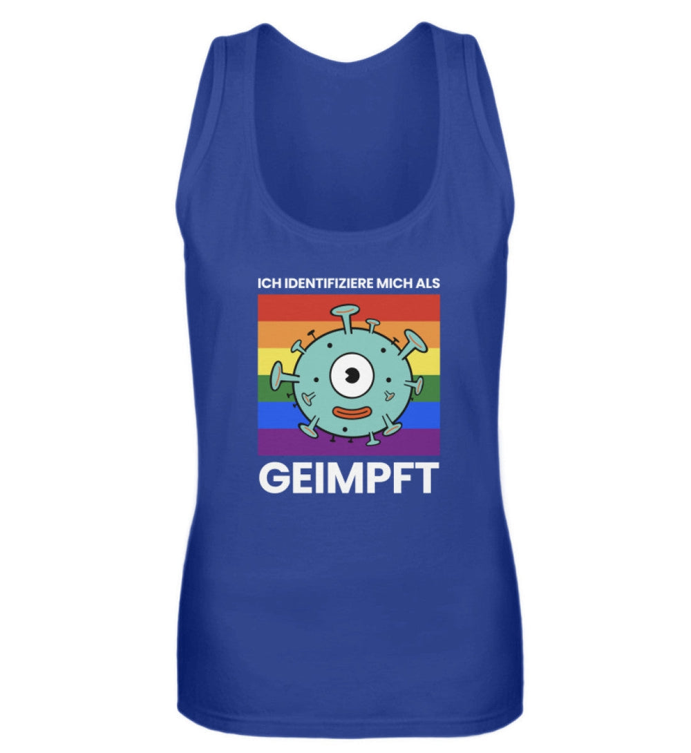 TANK TOP MÄDELS • ICH IDENTIFIZIERE MICH ALS GEIMPFT-HARLEKINSHOP