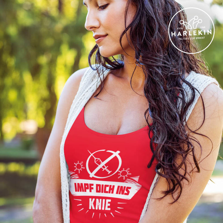 TANK TOP MÄDELS • IMPF DICH INS KNIE / #IMPFTEUCHINSKNIE-HARLEKINSHOP