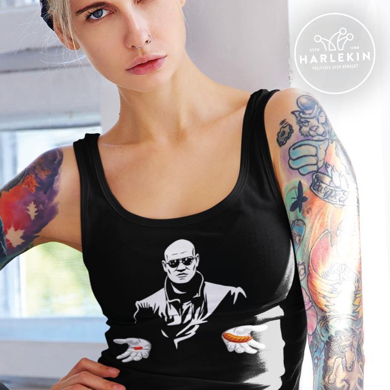 TANK TOP MÄDELS • ROTE PILLE ODER BRATWURST / MATRIX-HARLEKINSHOP