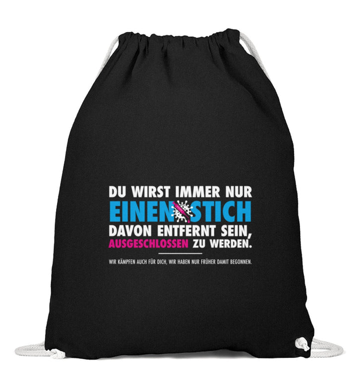 TURNBEUTEL • DU WIRST IMMER NUR EINEN STICH ENTFERNT SEIN-HARLEKINSHOP