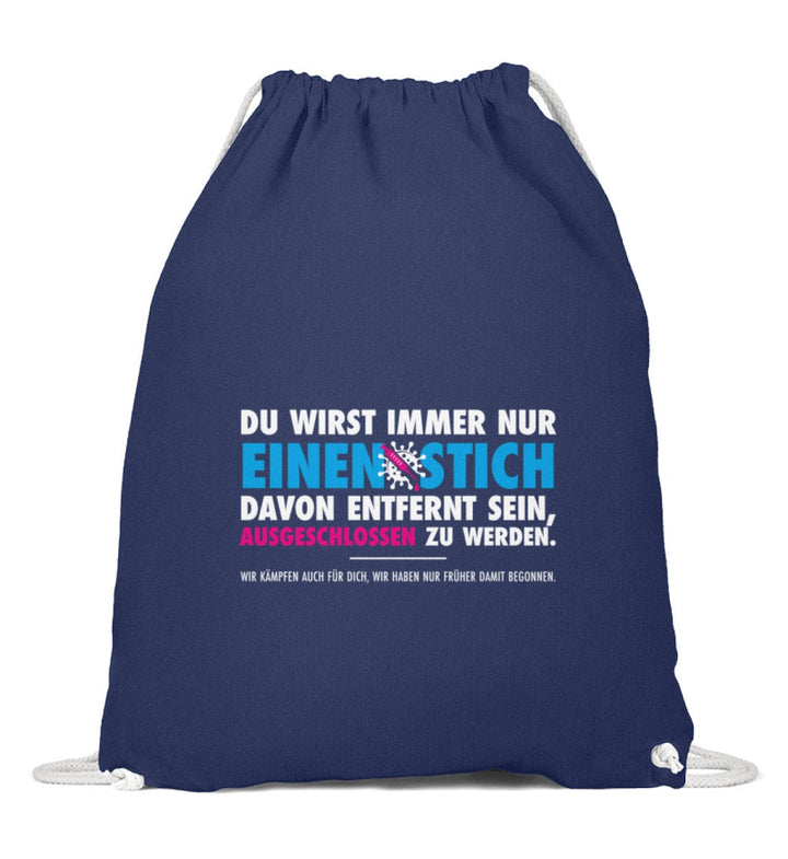 TURNBEUTEL • DU WIRST IMMER NUR EINEN STICH ENTFERNT SEIN-HARLEKINSHOP