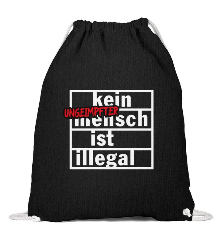 TURNBEUTEL • KEIN (UNGEIMPFTER) MENSCH IST ILLEGAL-HARLEKINSHOP