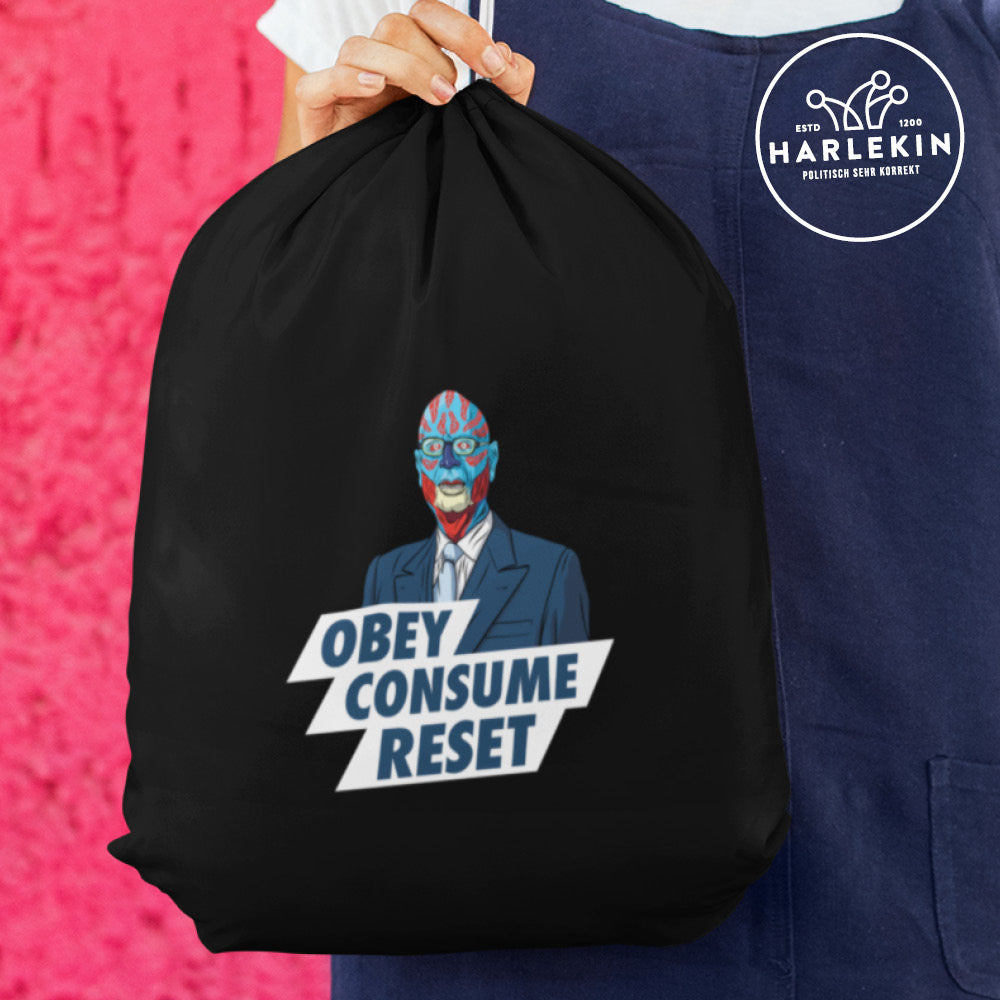TURNBEUTEL • KLAUS: OBEY CONSUME RESET-HARLEKINSHOP