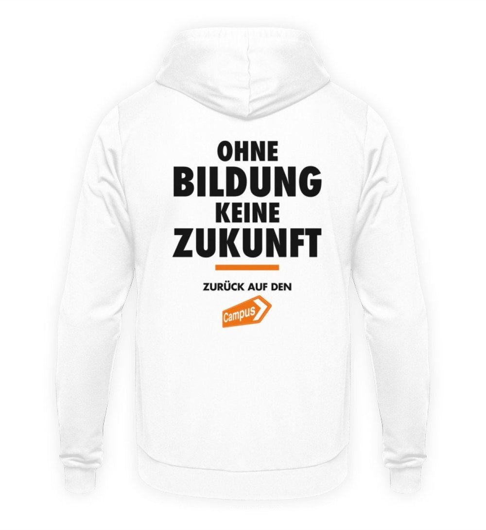 ZURÜCK AUF DEN CAMPUS HOODIE BUBEN • LOGO CLAIM - HELL-HARLEKINSHOP