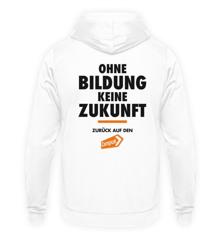 ZURÜCK AUF DEN CAMPUS HOODIE BUBEN • LOGO CLAIM - HELL-HARLEKINSHOP