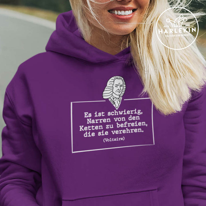 HOODIE MÄDELS • VOLTAIRE: NARREN