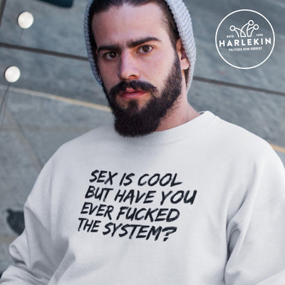 DEMOKR. WIDERSTAND SWEATER BUBEN • SEX IS COOL BUT HAVE YOU EVER FUCKED THE SYSTEM - HELL